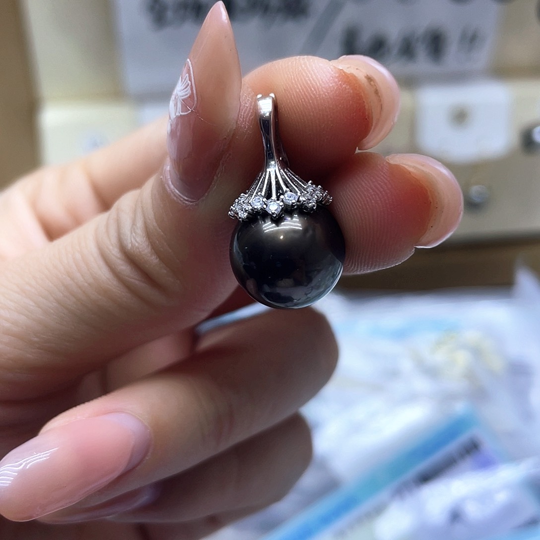 海水珍珠颈饰银S925镶嵌