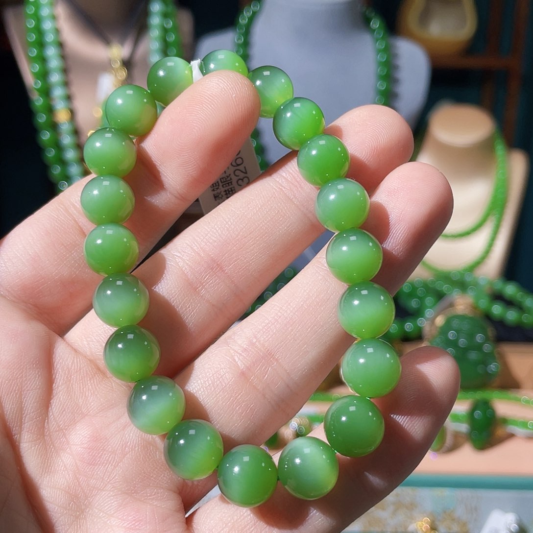 和田玉（碧玉）手串未镶嵌?****姐