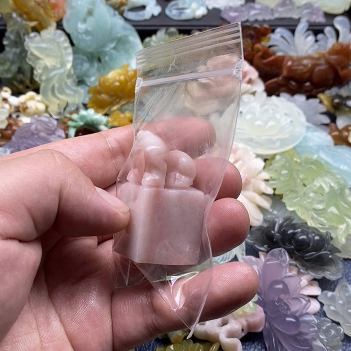 蛇纹石玉合金颈饰