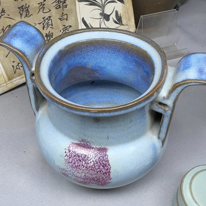 西***雁摆件陶瓷。           