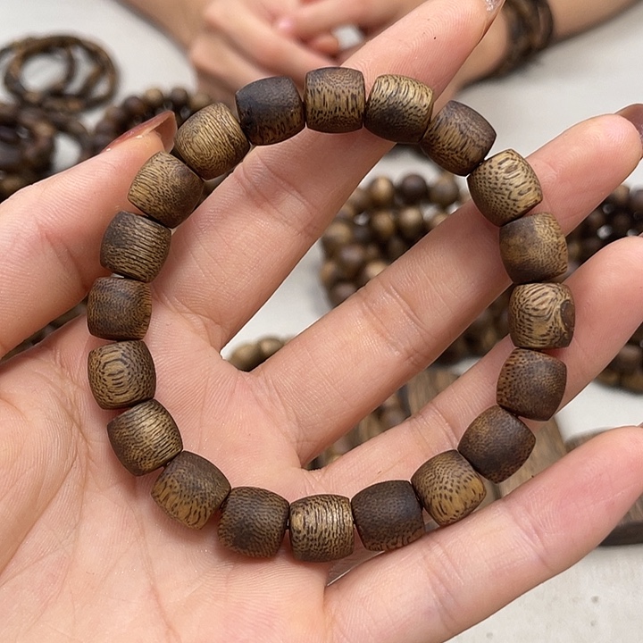 手串沉香单圈1.0鼓珠单圈