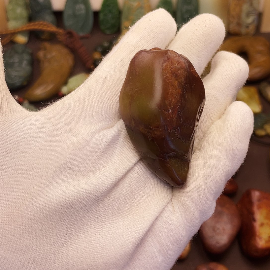 岫岩河磨玉（透闪石质玉）未镶嵌颈饰