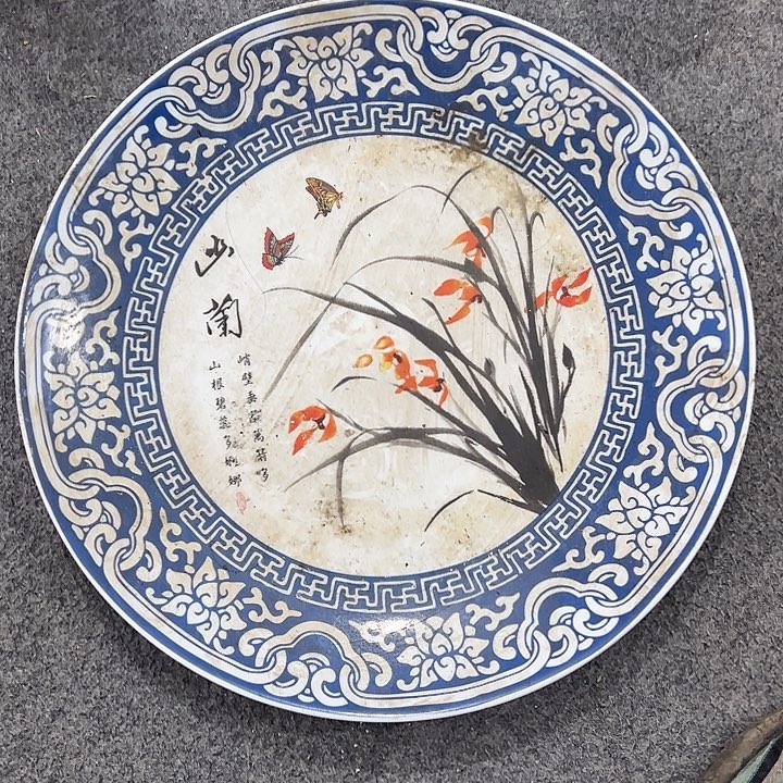 盘子瓶子手工手绘