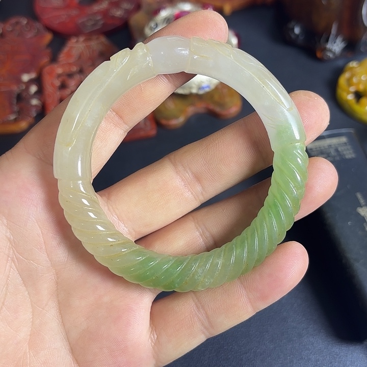 把件白玉菩提一个