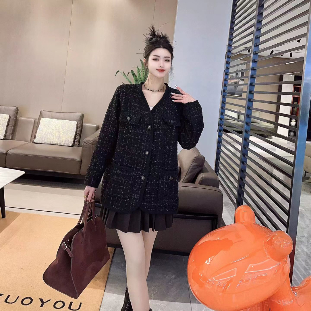 胖mm大码法式小香风外套复古气质女装2025秋季流行遮肚子上衣