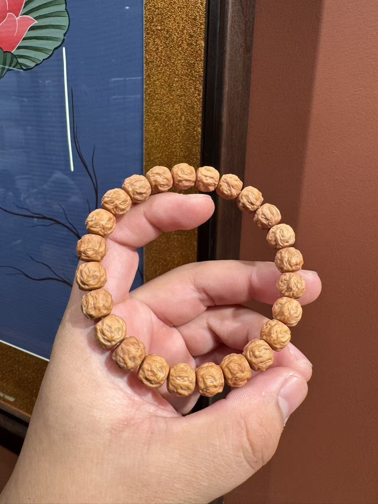 【玉道&老高】 龙蛇之变猴头手串 尺寸约10mm+