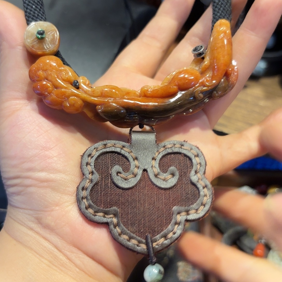 翡翠未镶嵌颈饰原创