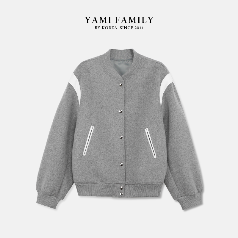 大连亚美【佩奇】YM 819-7 外套夹克时尚时尚百搭羊毛大衣