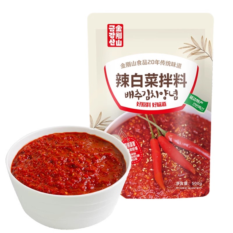 金刚山辣白菜拌料正宗韩式酱料延边朝鲜族风味腌制专用500g