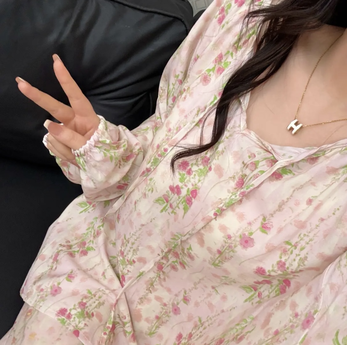 新款棉绸夏季冰丝睡衣薄款休闲高级时尚洋气居家套装装碎花显瘦