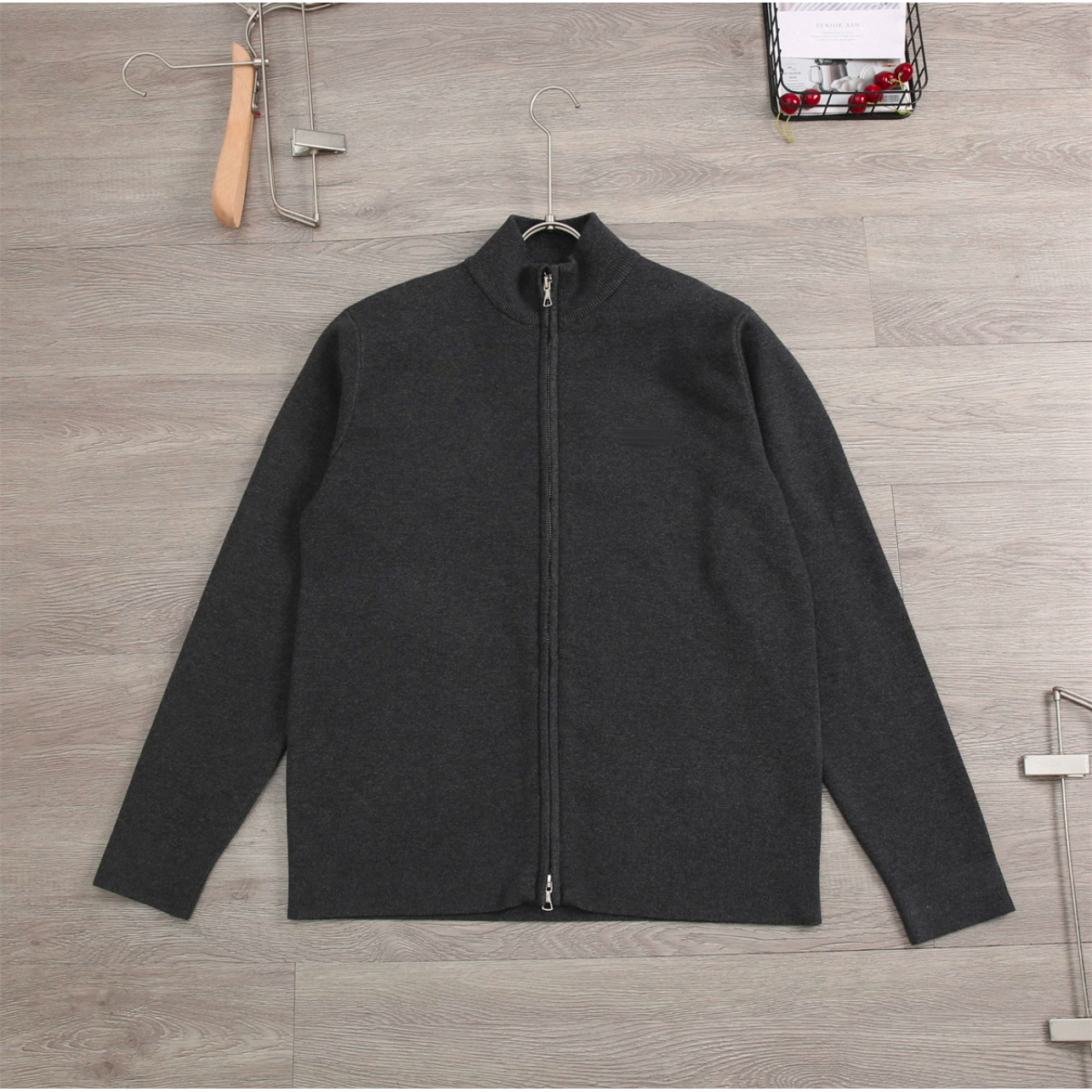 1955-秋冬立领羊毛开衫