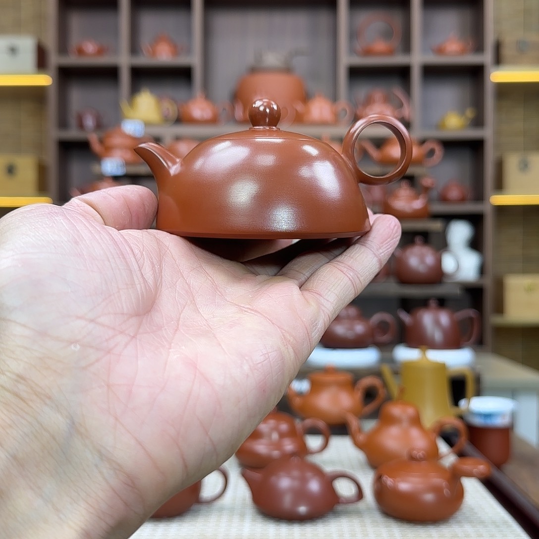 茶壶紫砂潮州手拉壶半月120cc
