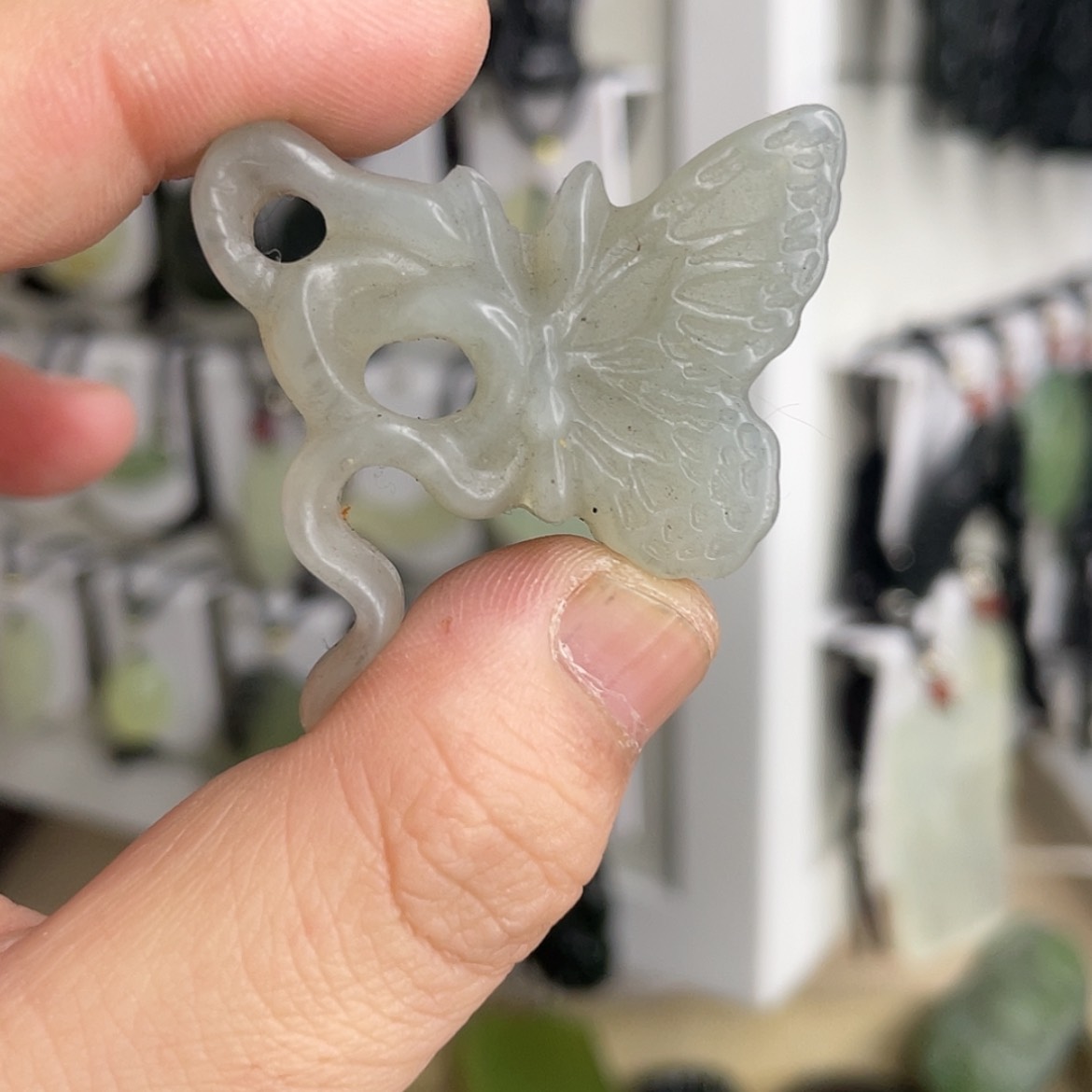 【闪购商品】岫玉颈饰未镶嵌蛇蝶