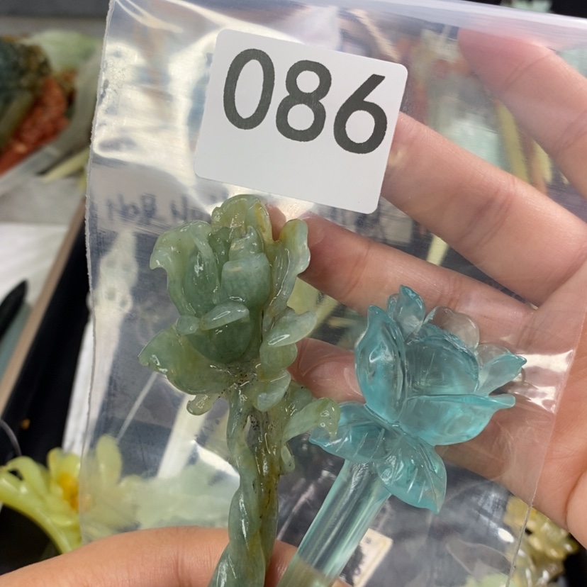 【闪购商品】岫玉发饰未镶嵌M****发簪