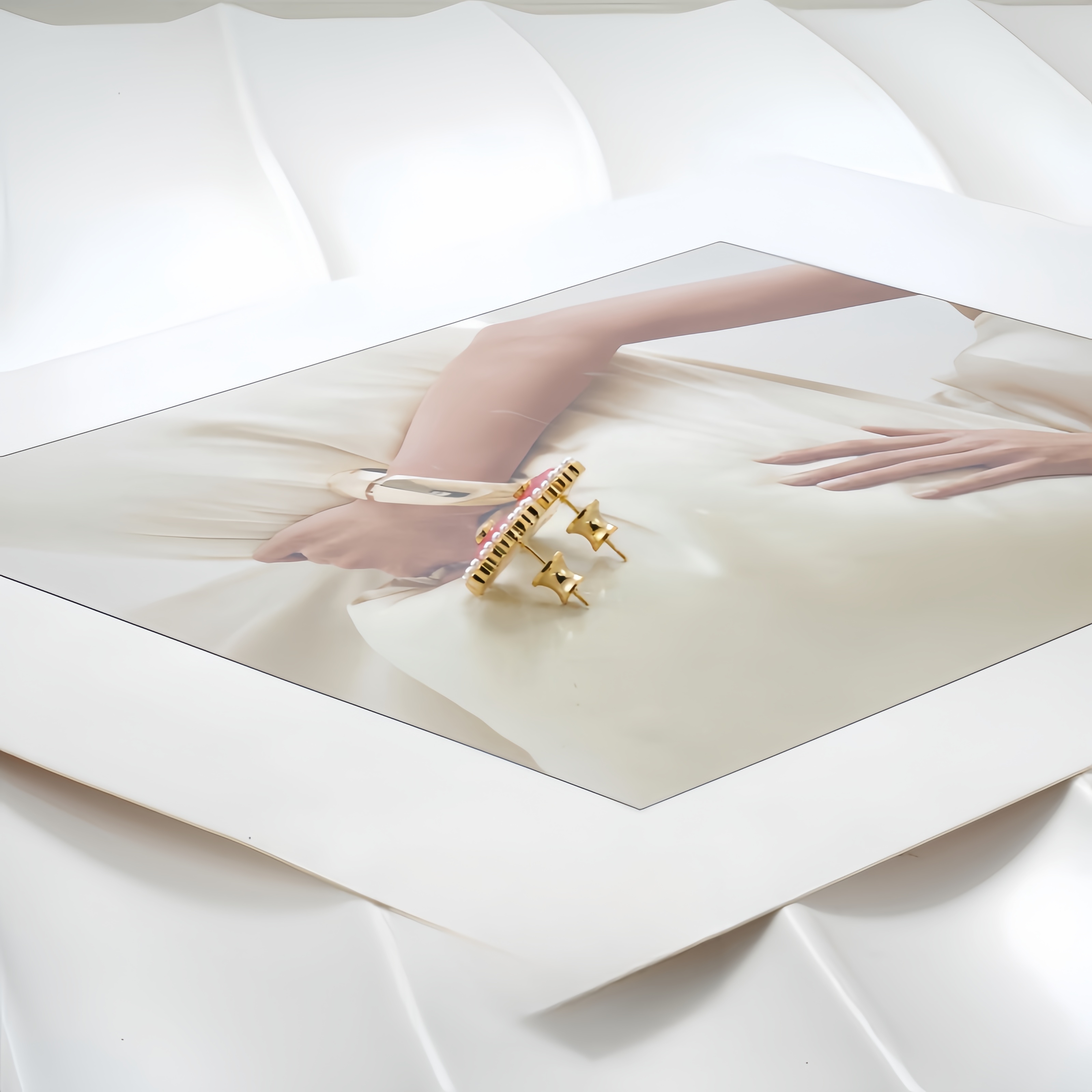 铜合金仿珍珠耳饰 耳环8943