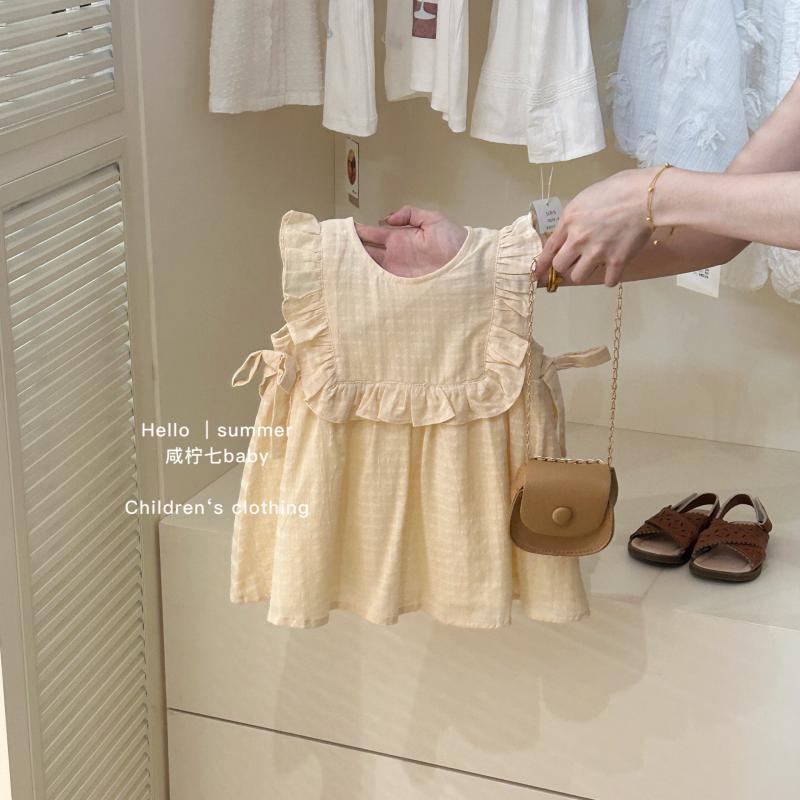 女童连衣裙夏装2024新款小女孩公主裙儿童裙子小童夏天衣服夏季潮