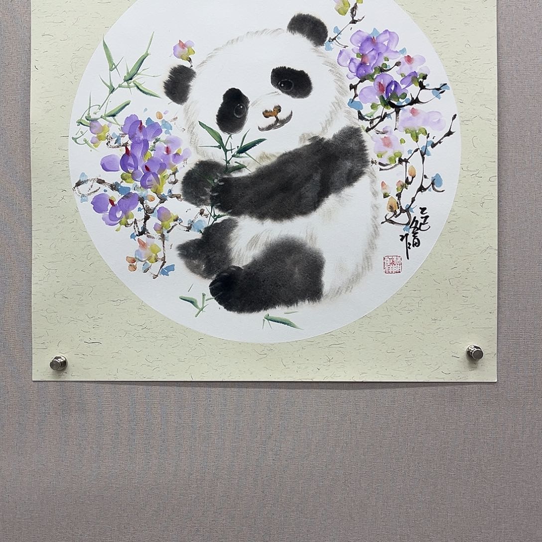 国画艺术家真人手绘