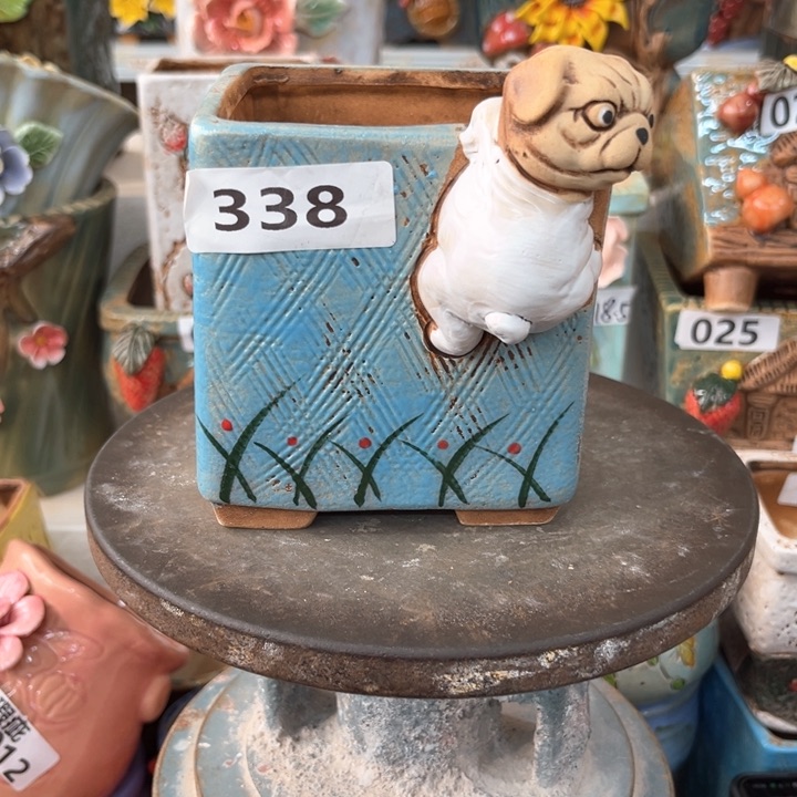 紫砂花盆粗陶材质多肉花盆