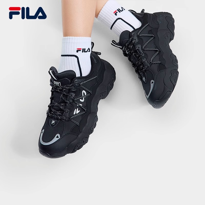Fila/斐乐2024女【猫爪6代】必入百搭款运动复古老爹鞋F12W512103F