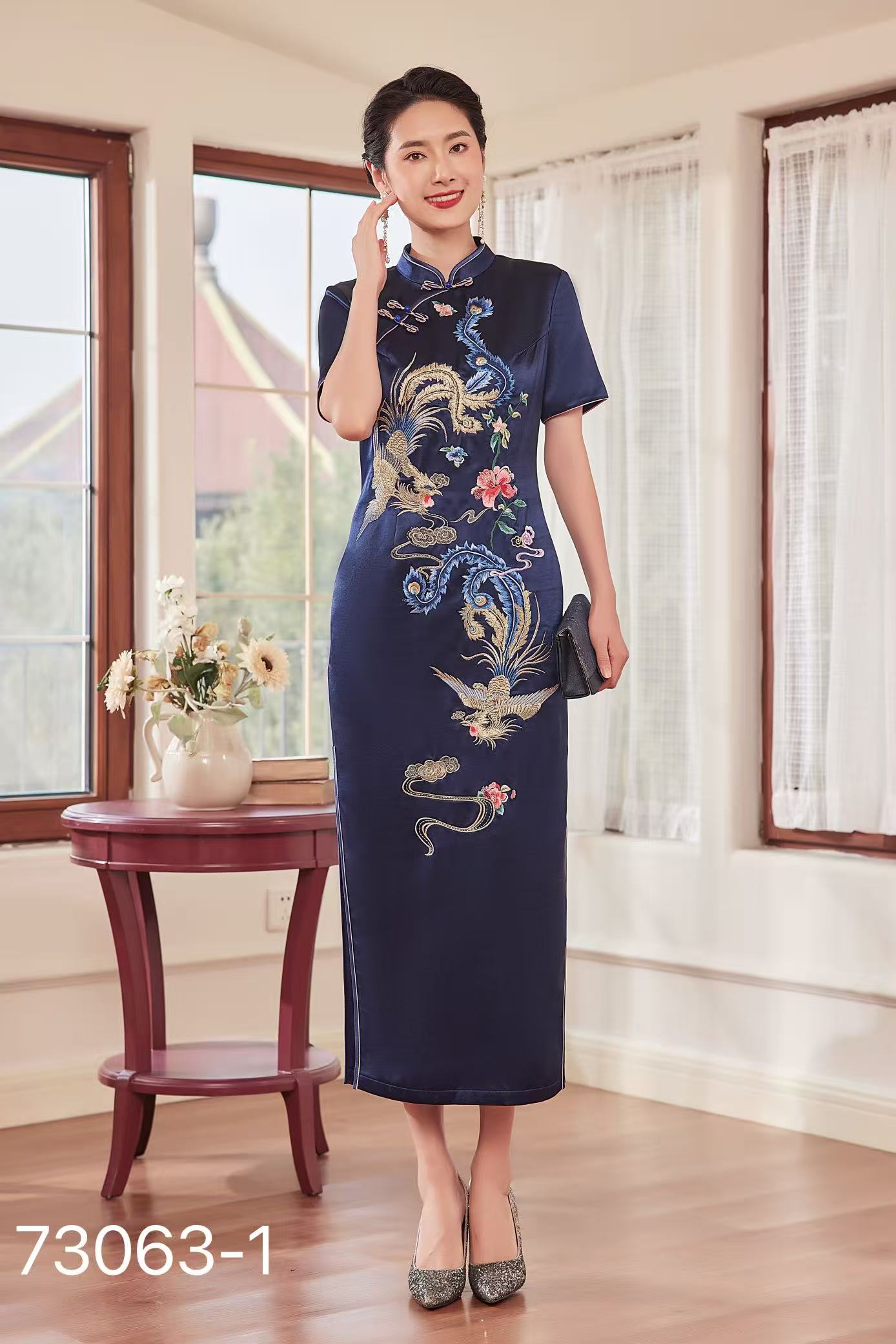 优雅长旗袍旗袍中长款