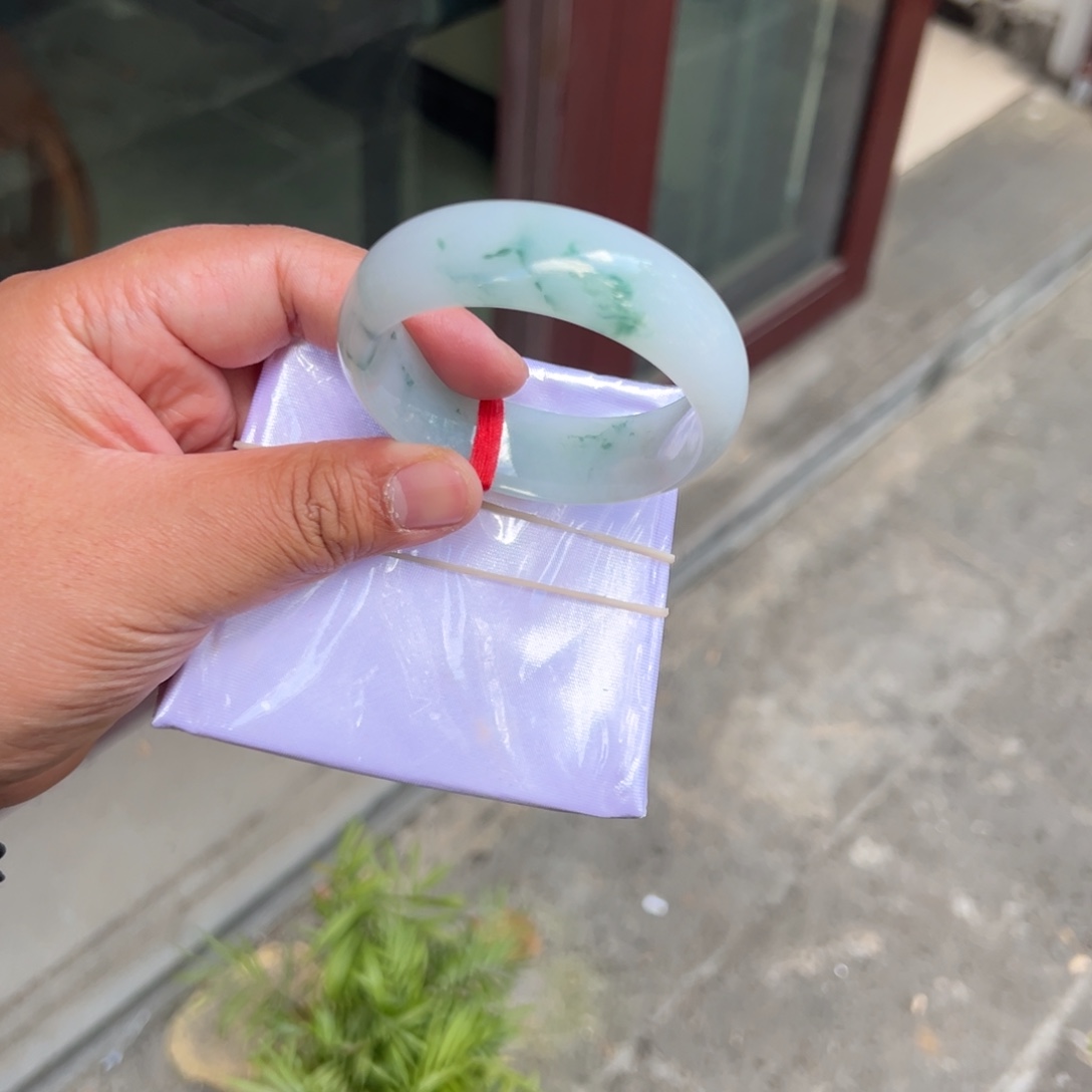 翡翠未镶嵌手镯圈口55/56