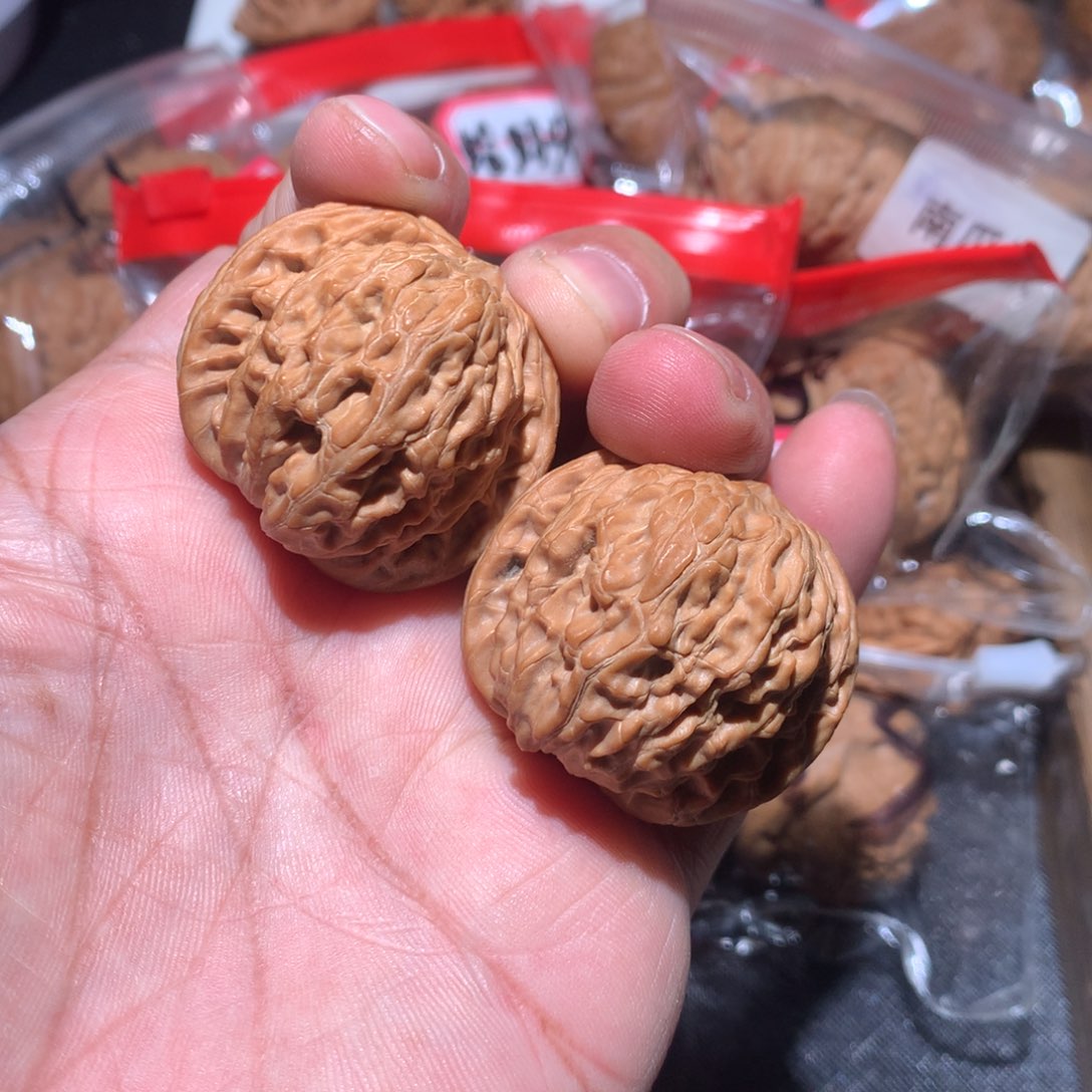 文玩核桃把件37磨盘