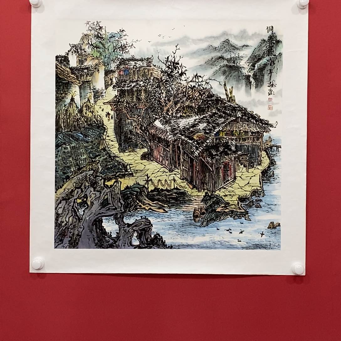 国画唐年桂四尺斗方精品佳作