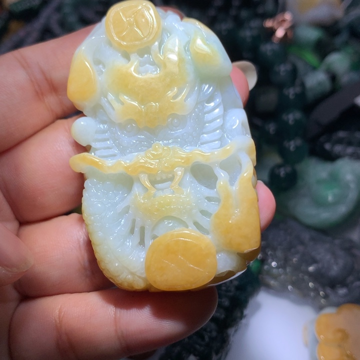 翡翠颈饰未镶嵌保真天然A货翡翠