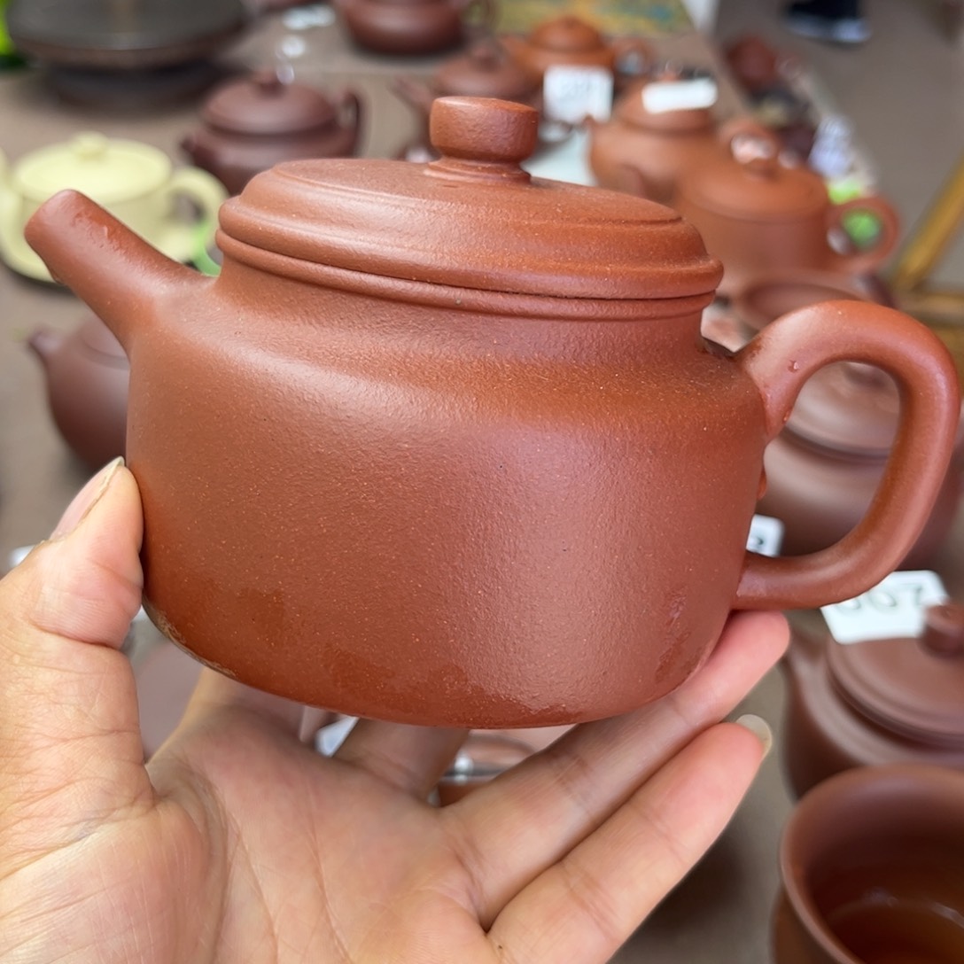紫砂茶壶降坡泥半手工300cc