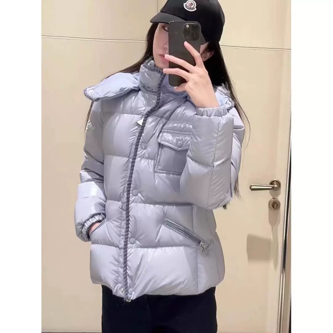 【长芯】25高级时尚潮流baby蓝保暖短外套 YZ25W11045