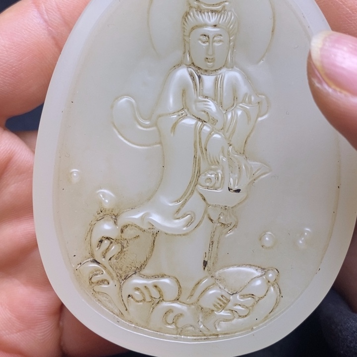 和田玉（糖玉）挂件未镶嵌
