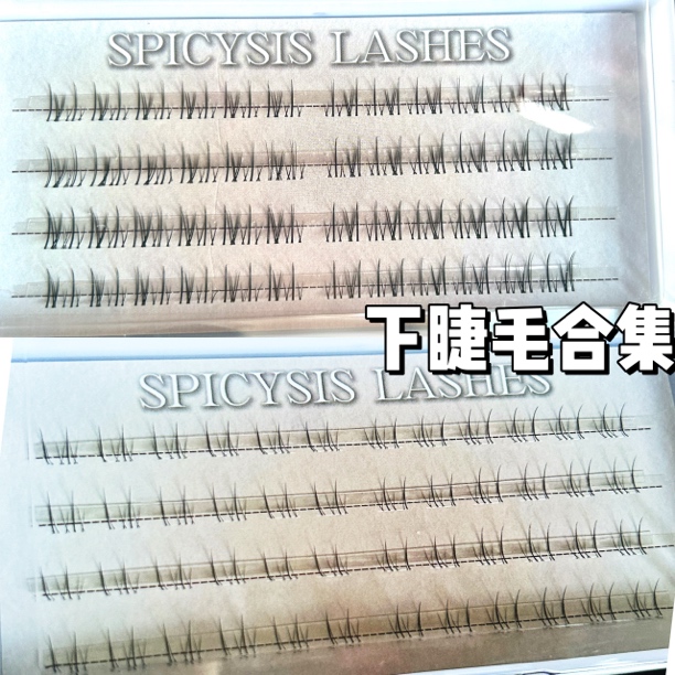 SpicySis【下睫毛】欧美轻欧美芭比上镜短款透明梗分段式空气妈生感