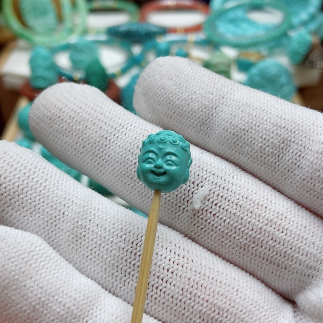 绿松石珠子未镶嵌