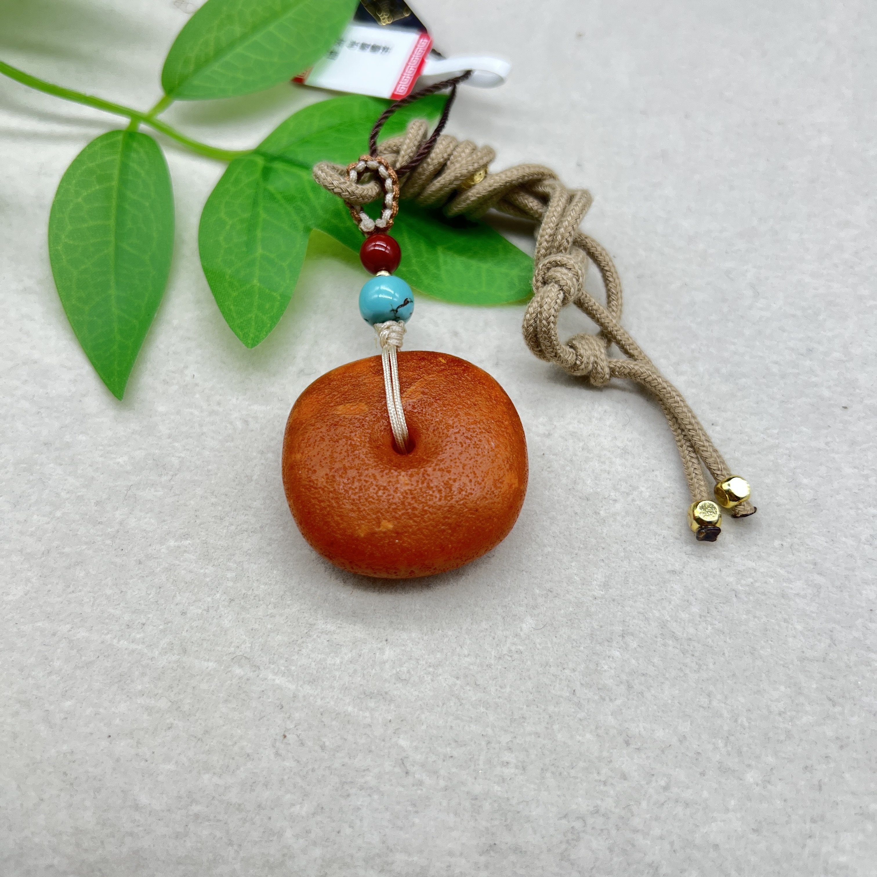 【蜜蜡】ML07004清末 老蜜蜡饼 脖挂 