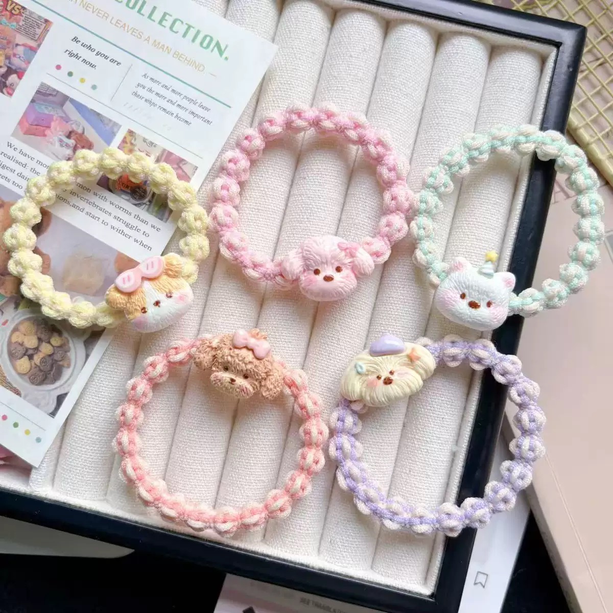 混款diy清新日韩发绳韩版时尚宝宝甜美风发圈头饰女女童儿童可爱