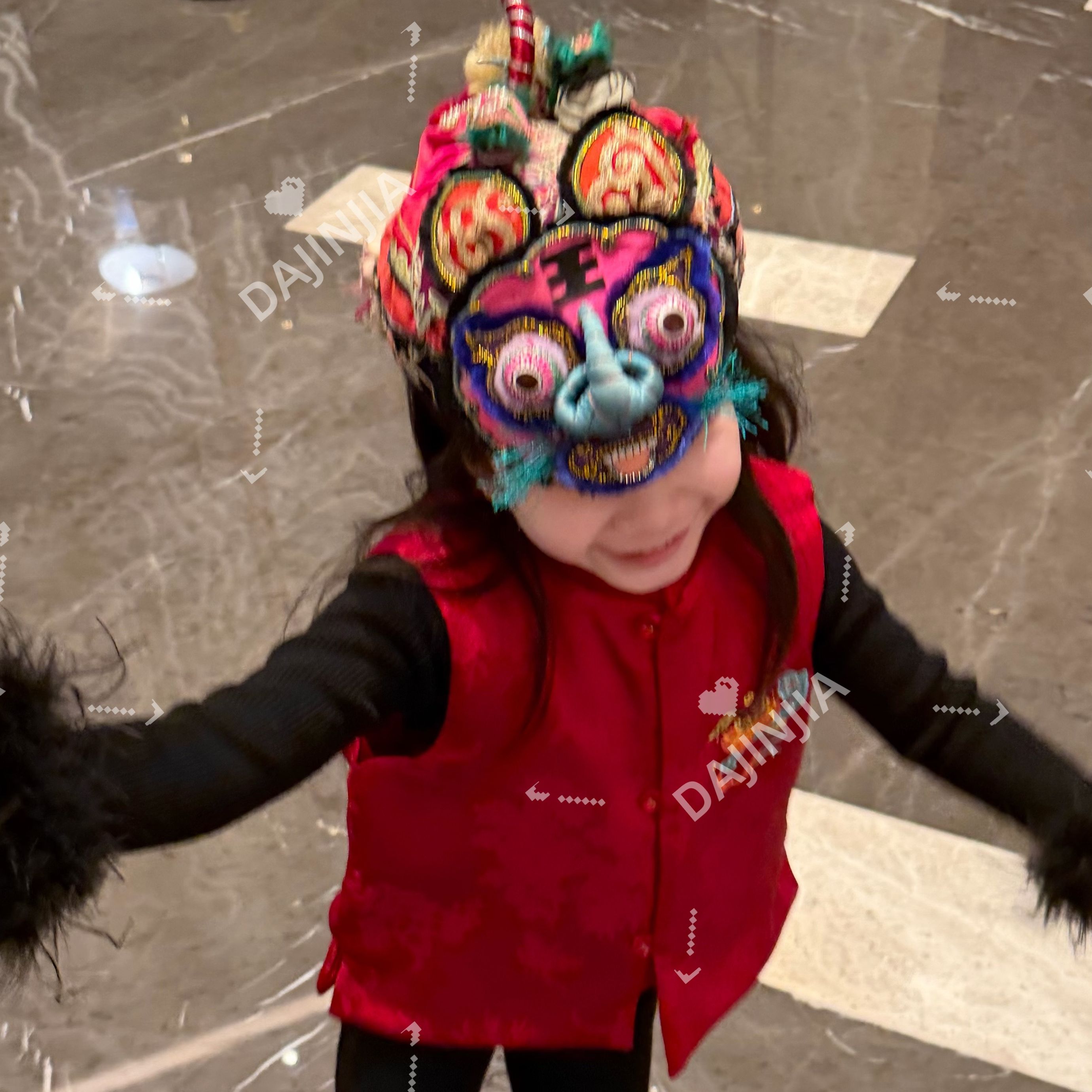 大金定制童装拜年盘扣唐装红色夹棉马甲喜庆男女宝年服外套