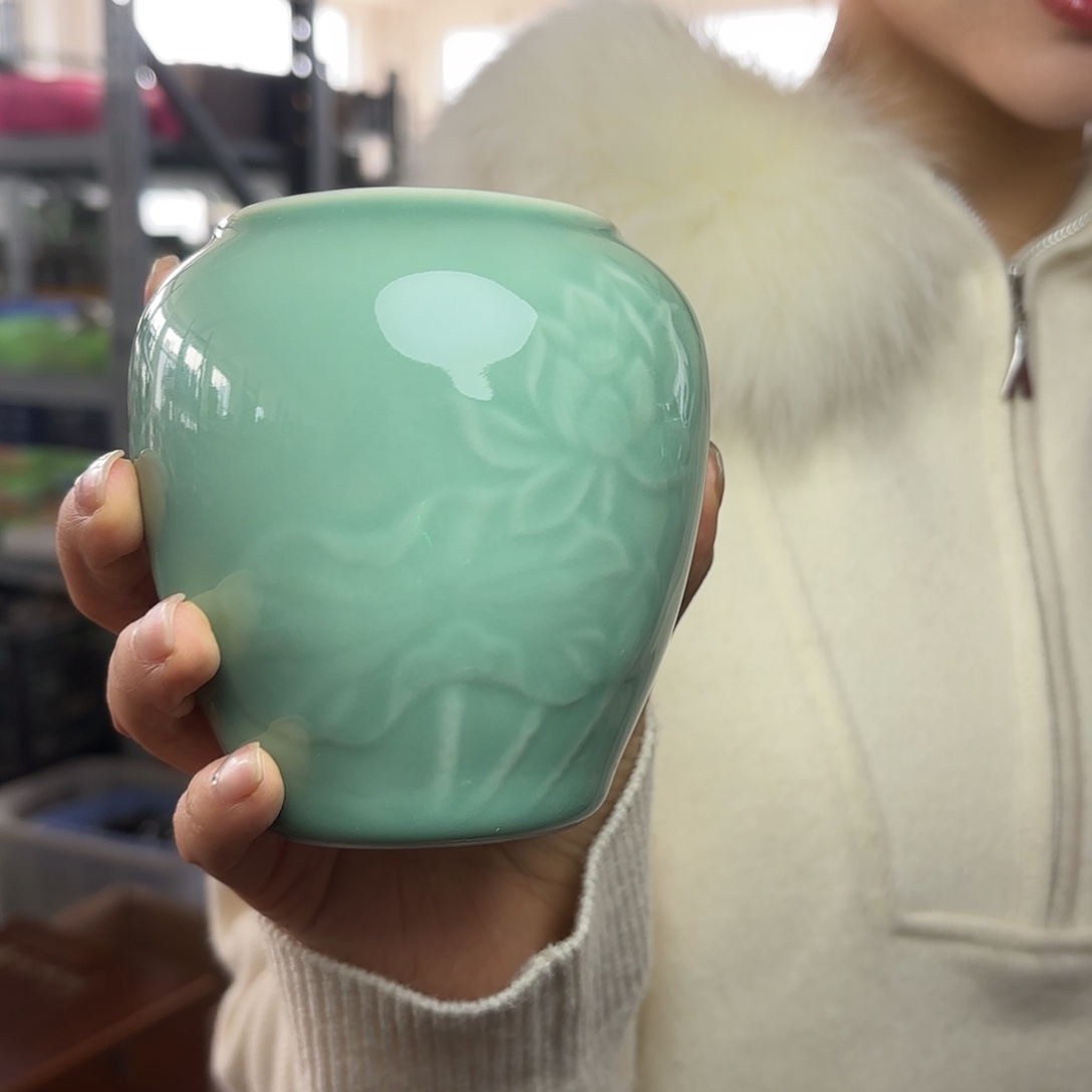 龙泉云间青瓷小米茶器