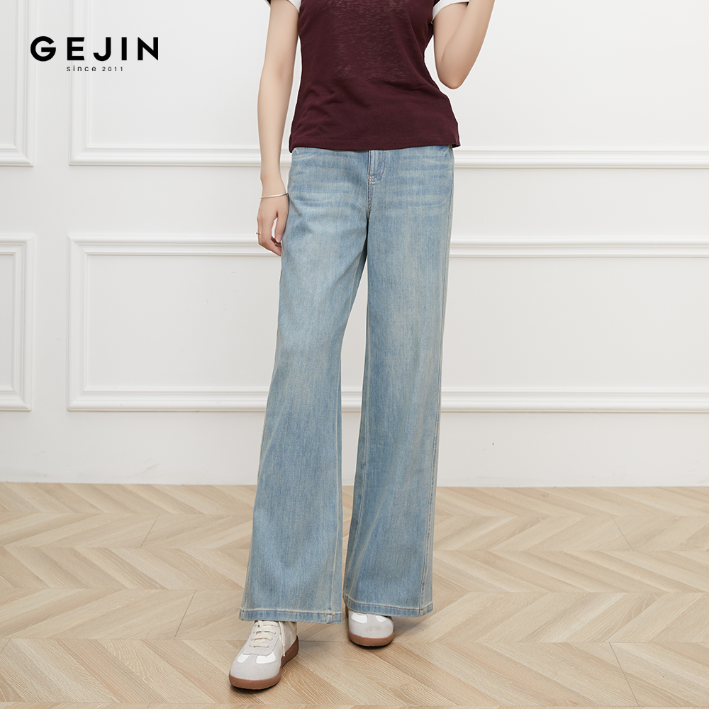 夏季新款舒适凉感莱赛尔休闲时尚直筒牛仔裤GD22530379