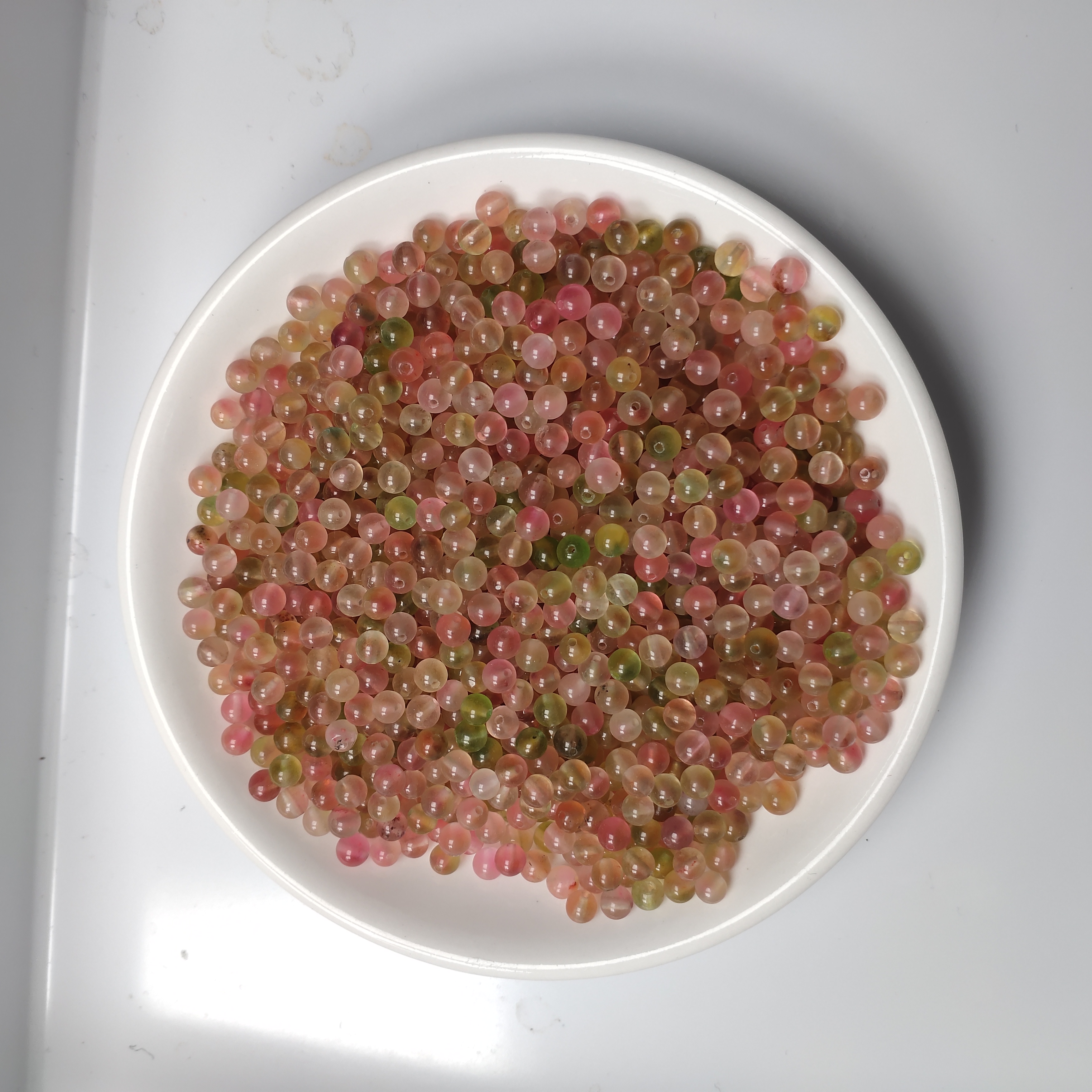 【散珠批发】w27芍药玉珠4mm*60颗