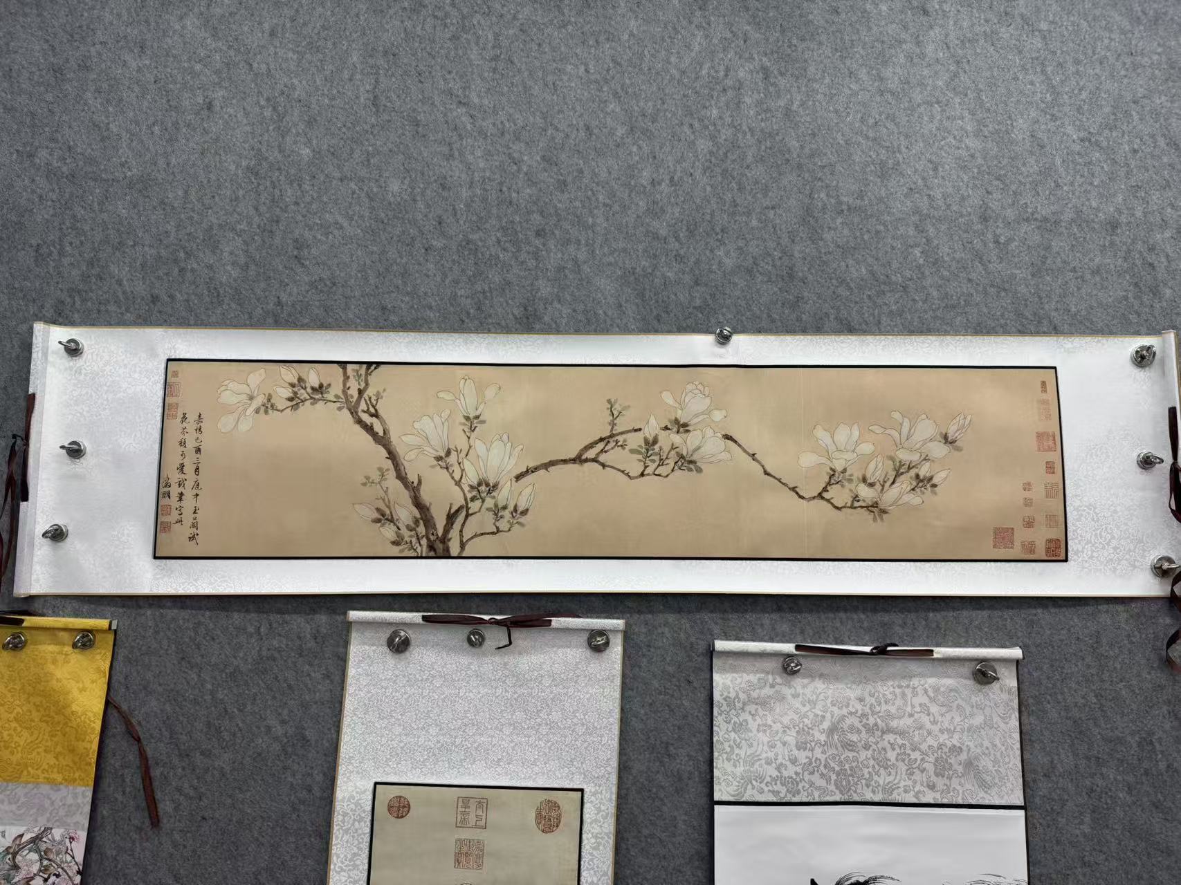 【精品复仿】《白玉兰》艺术微喷复刻装裱玄关装饰画
