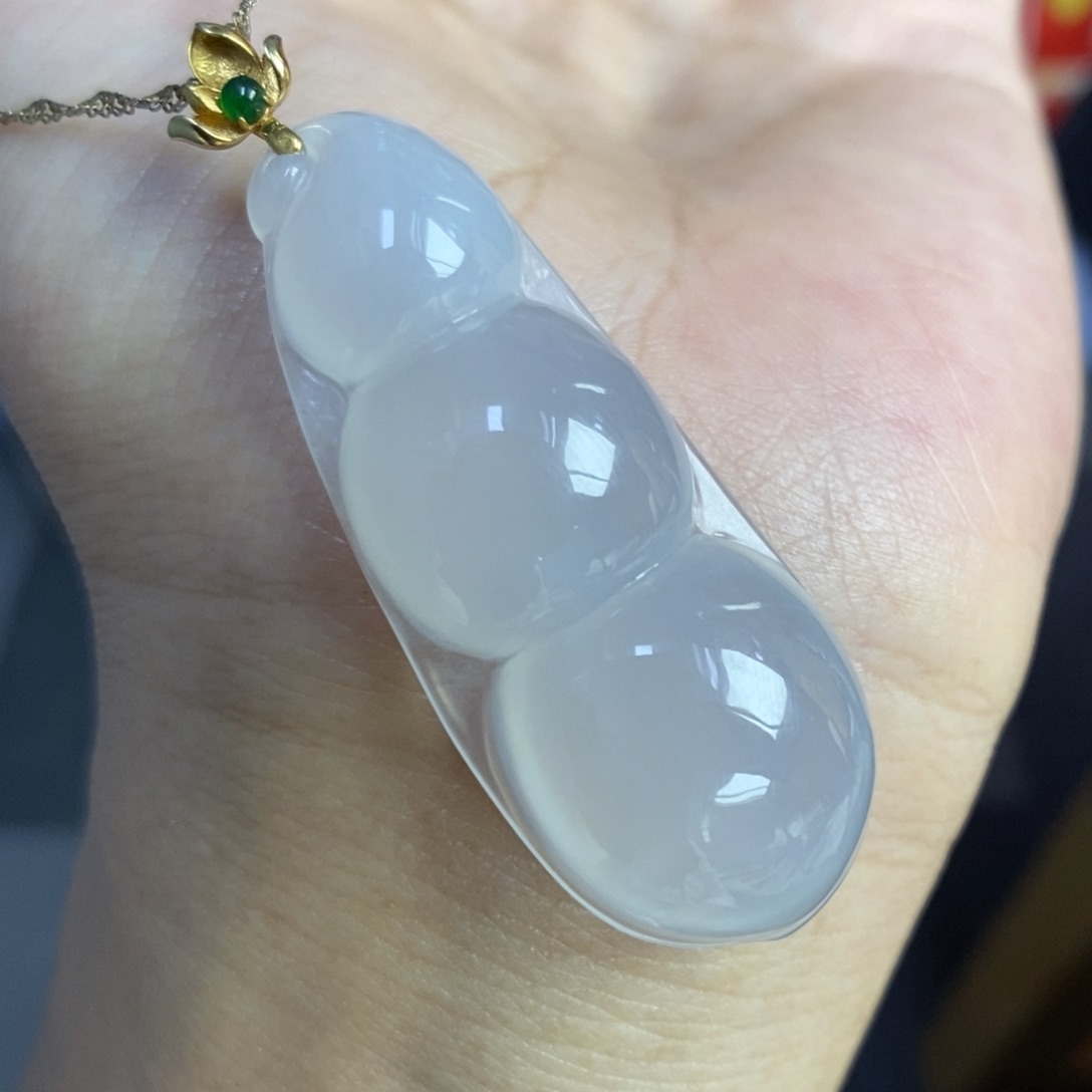 【闪购商品】颈饰18K金镶嵌翡翠16