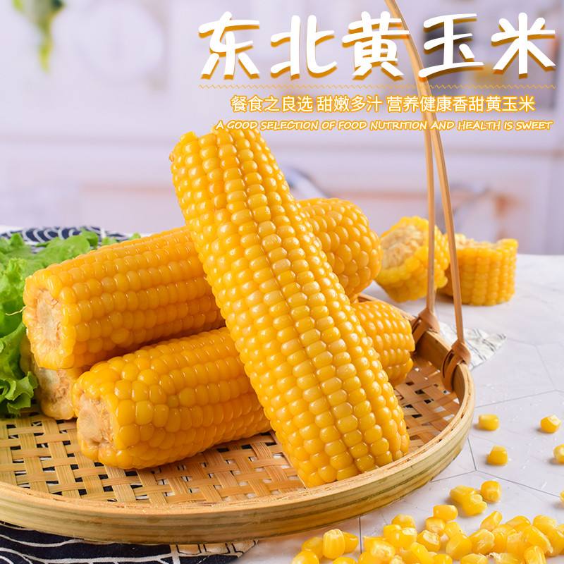【试吃5根】14根东北25年头茬黄糯玉米真空锁鲜软糯香甜7.5-8斤E
