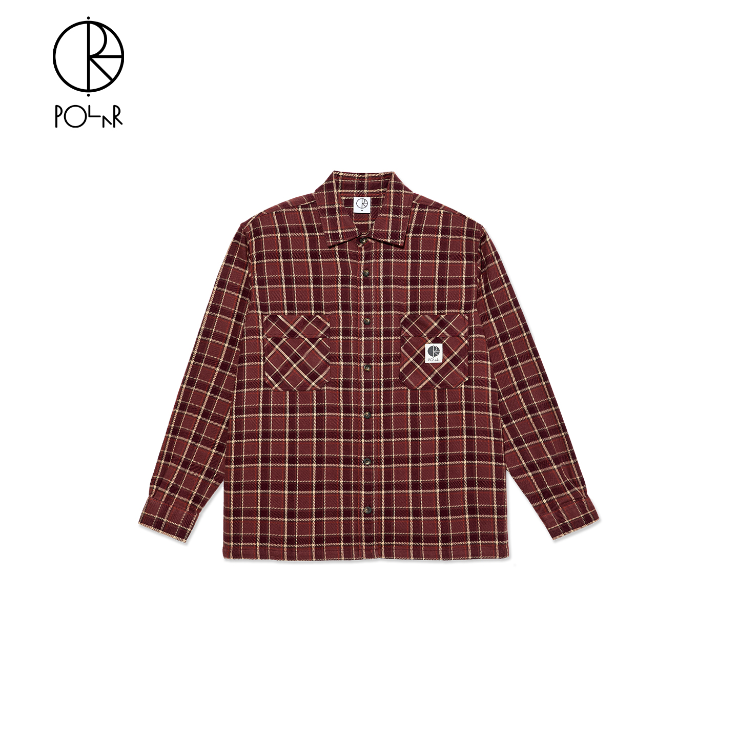 Polar Skate Co FLANNEL MIKE LS SHIRT 格纹法兰绒休闲长袖衬衫