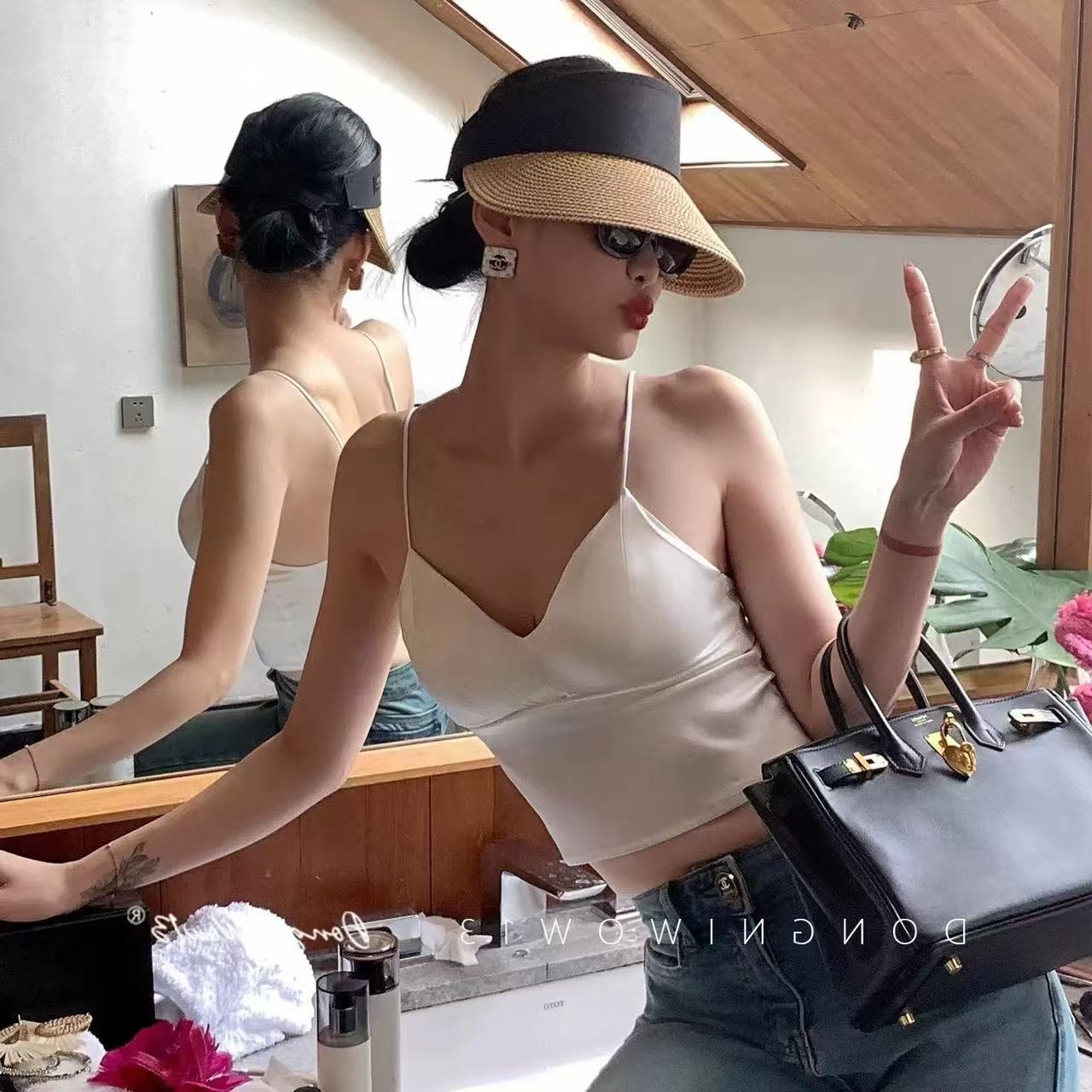 【美背吊带】2025春季新款女装网红百搭美背通勤美背吊带25255