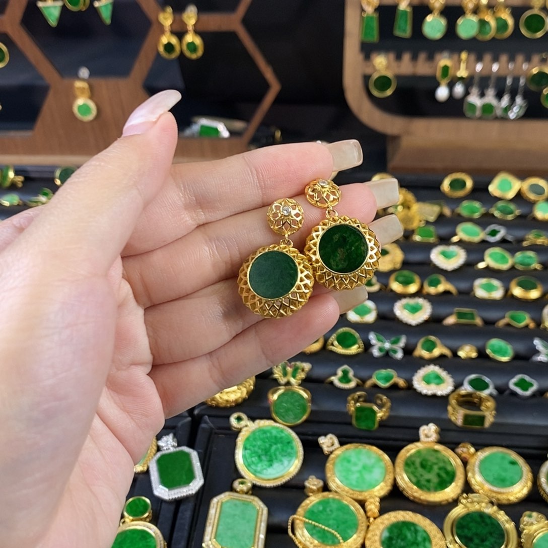 爱***迪翡翠银S925镶嵌吊坠(不含链)