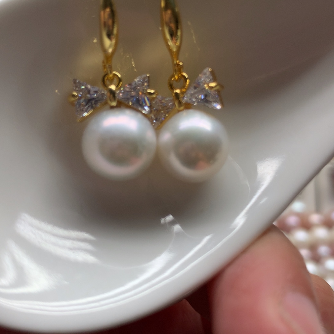 未镶嵌耳饰淡水珍珠