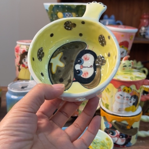 炉景德镇釉下手绘陶瓷 