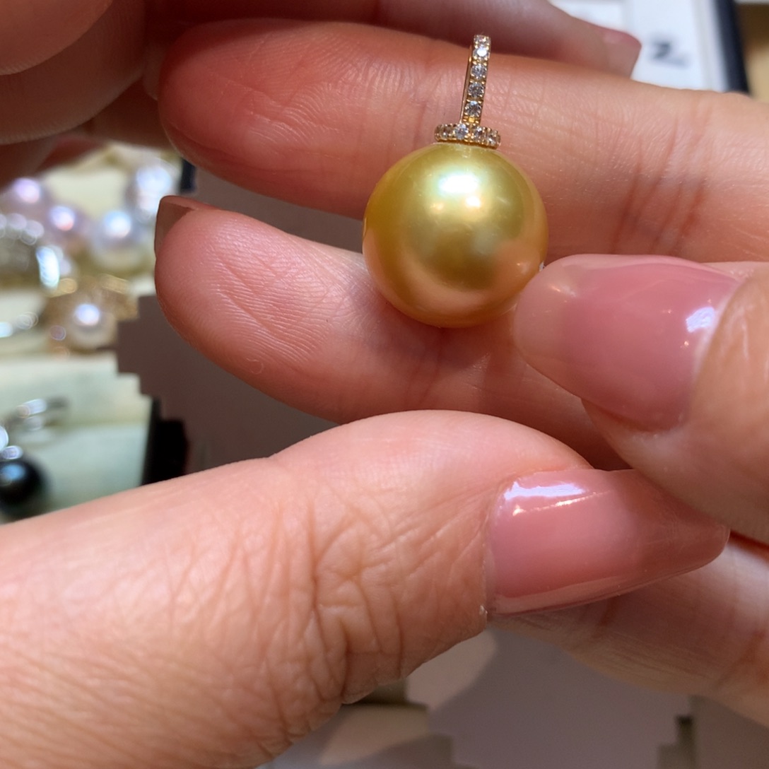 海水珍珠颈饰14K金镶嵌