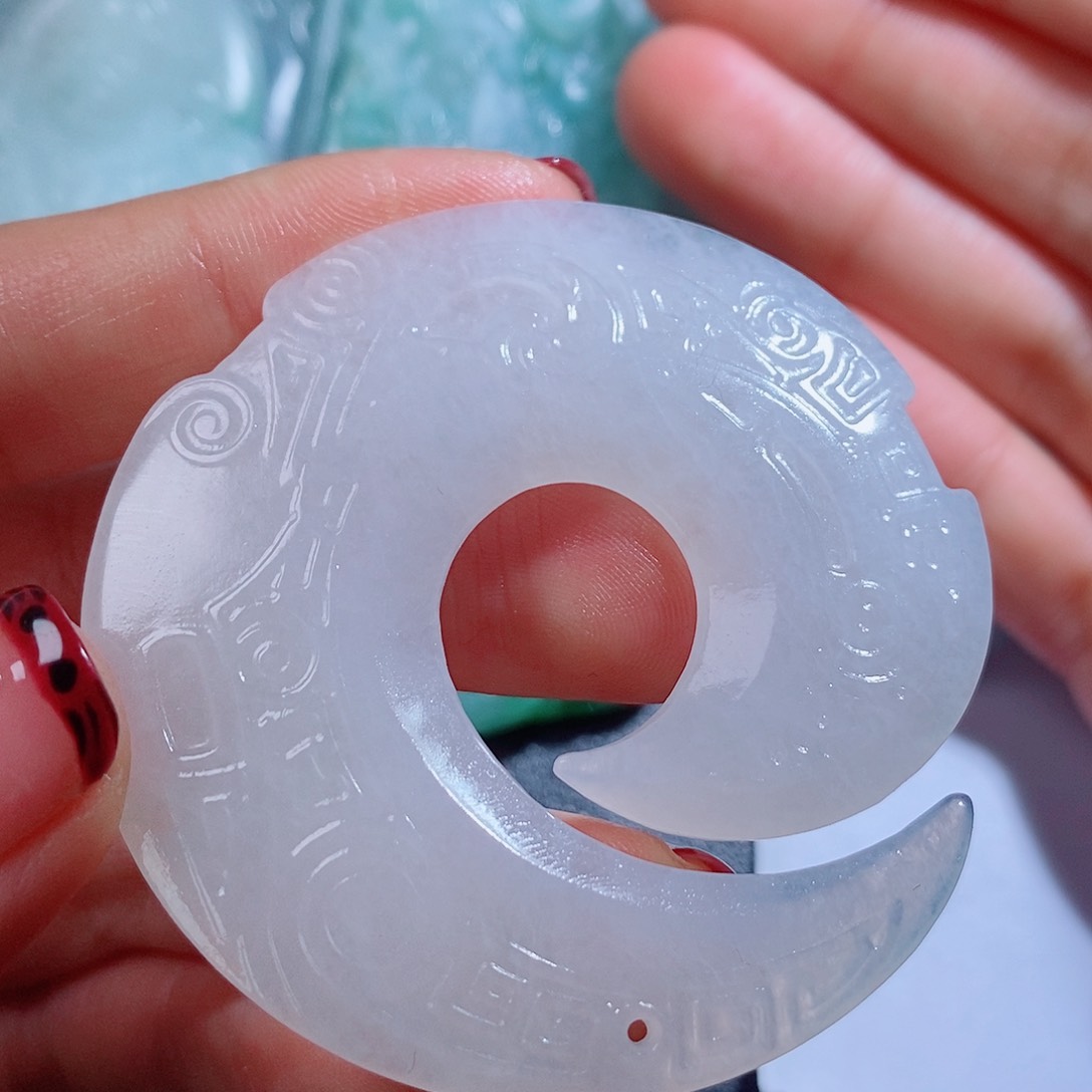 定制翡翠未镶嵌毛货不支持退货下单需确认抛光