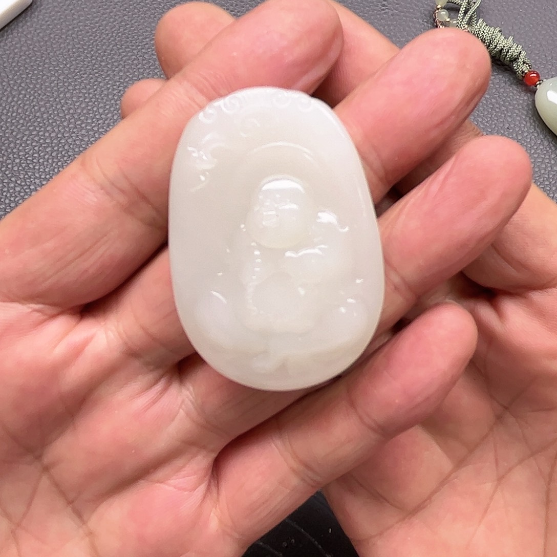 和田玉未镶嵌挂件